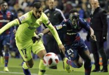Jeison Murillo debutó en el Barcelona con una derrota ante el Levante